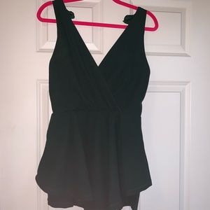 Green romper dress size large